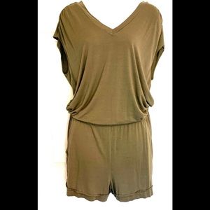 Lascana for Venus olive green romper Size 10 NWOT